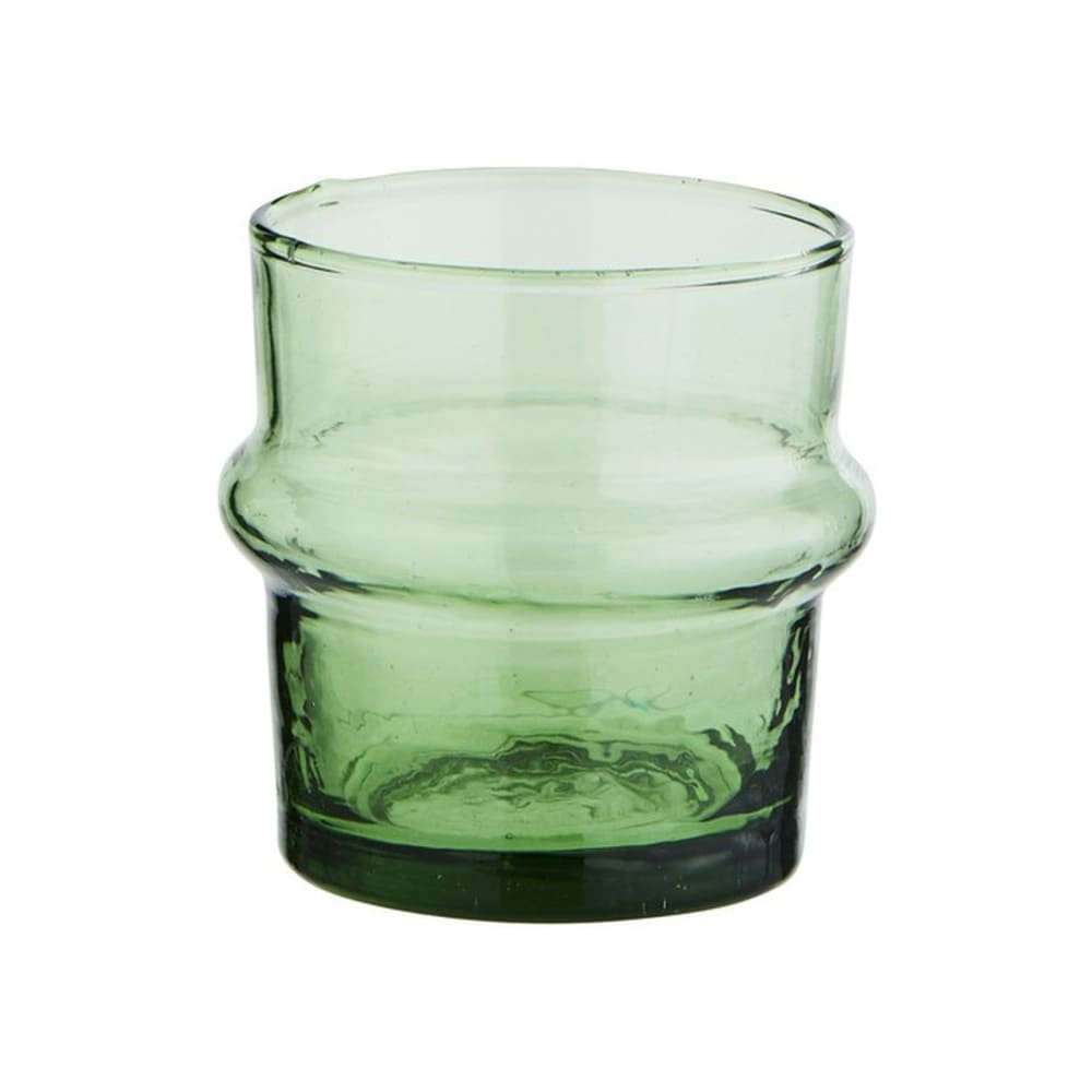 Madam Stoltz Petit verre à eau en verre vert style contemporain