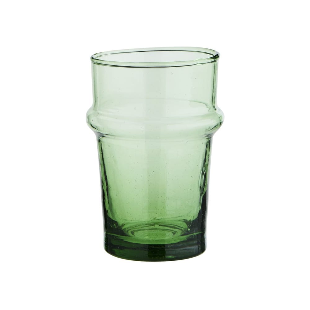 Verre à eau en verre vert