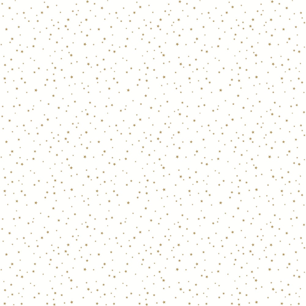 Carta da parati con stampa di stelline oro. 53cmx10m - Nicolasito