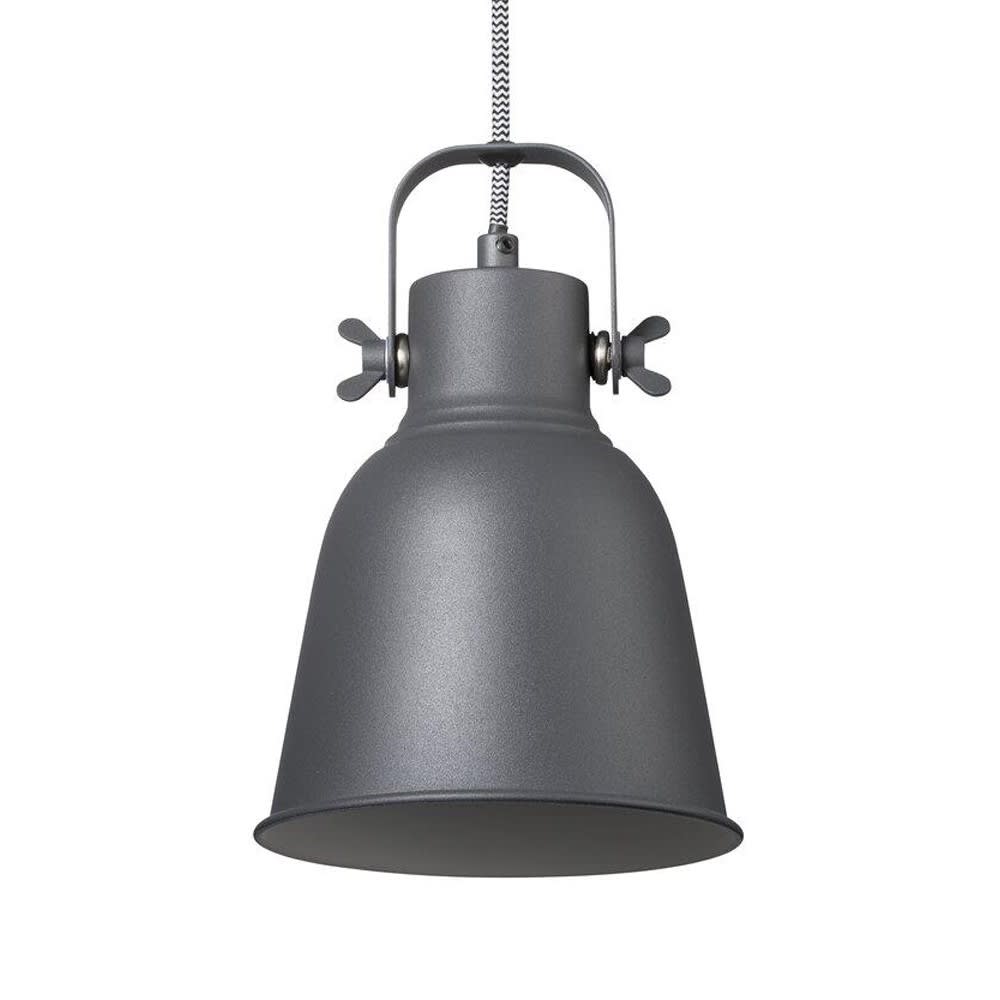 Plafonnier vintage noir avec abat-jour orientable ø 16 cm