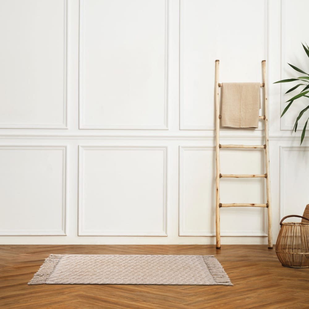 Tapis de bain déco à franges coton 50x80cm - Maisons du Monde