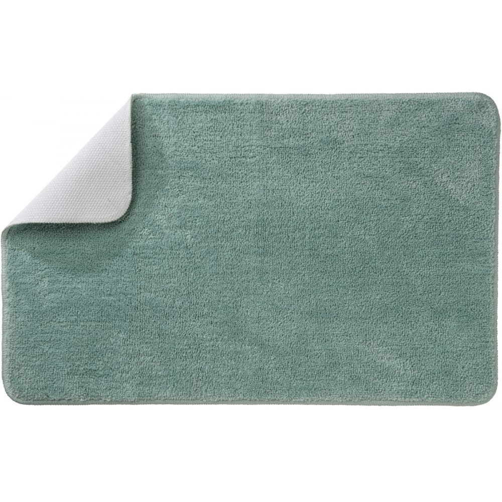 Tapis de bain uni 50x80 en polyester tilleul 50x80cm