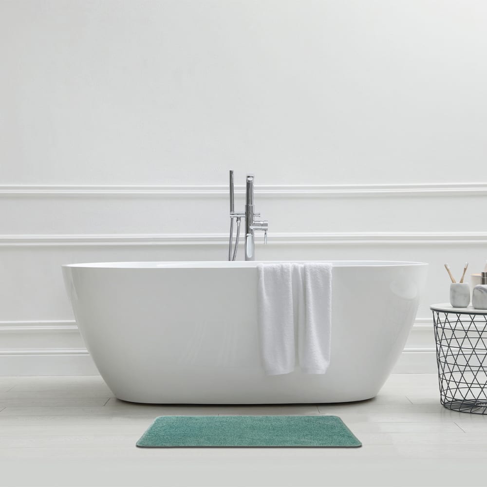 Tapis de bain uni 50x80 en polyester tilleul 50x80cm - Maisons du Monde