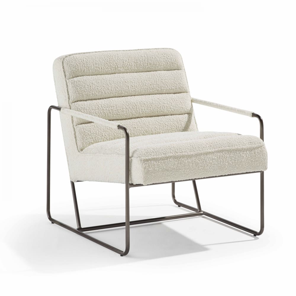 fauteuil en tissu bouclette
