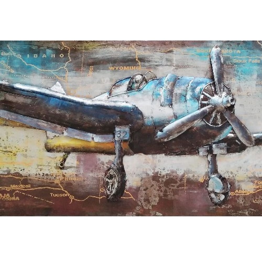 Tableau relief en métal st exupery 180x60 - Maisons du Monde