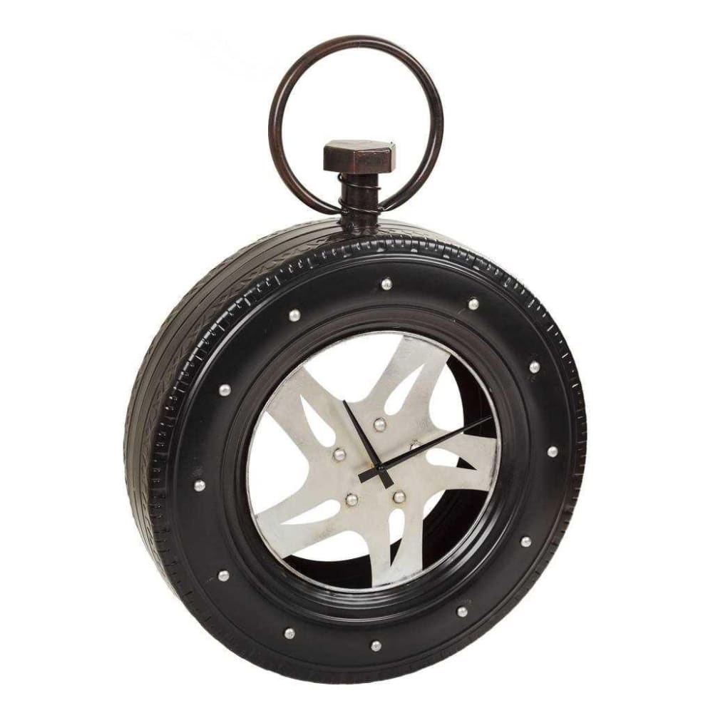 Reloj de metal negro 51x14,5x72h cm