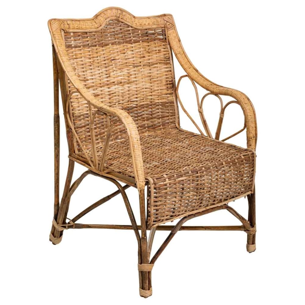 fauteuil en bambou et - rotin
