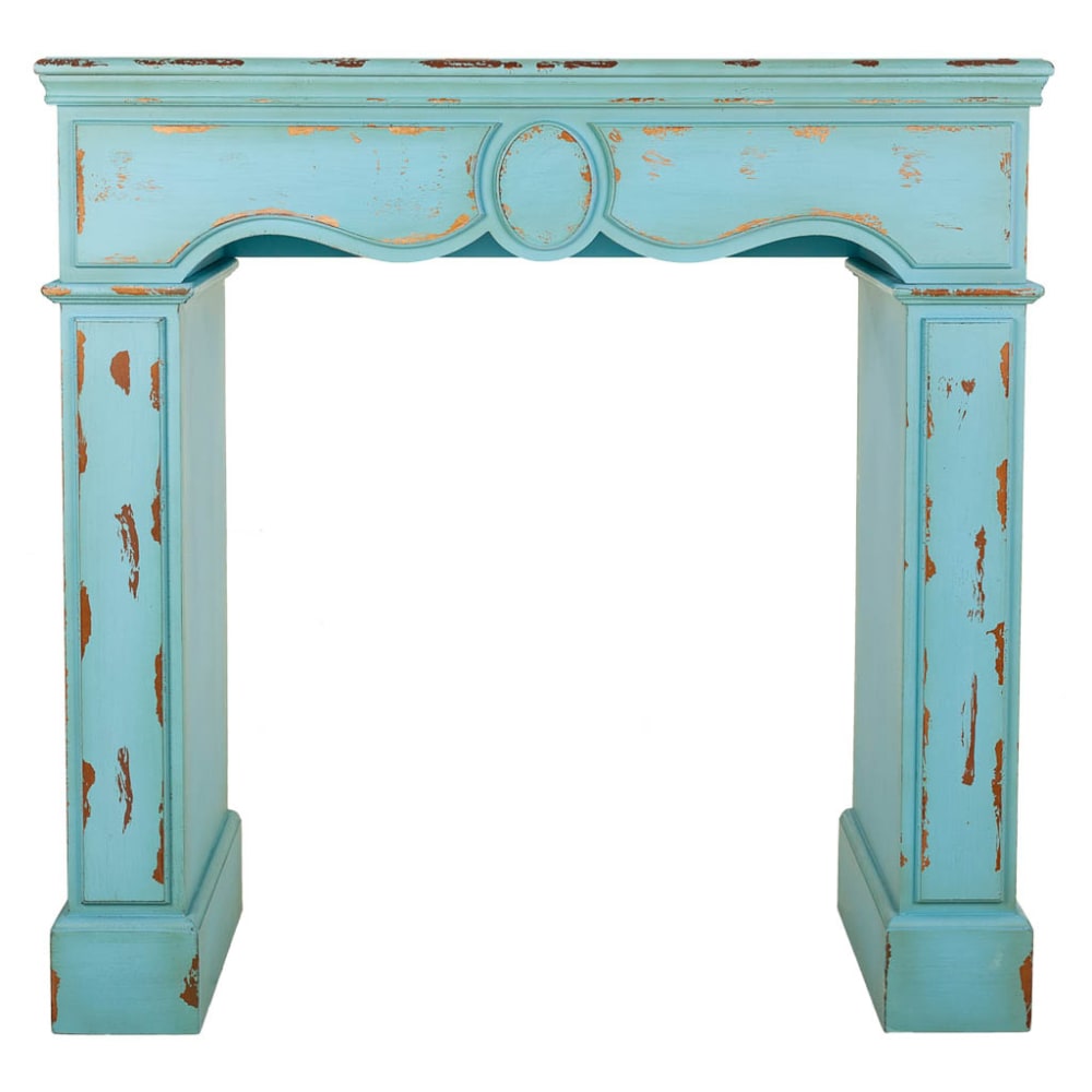 Holzkaminrahmen, 100x40x100h cm, Blauer - Maisons Du Monde