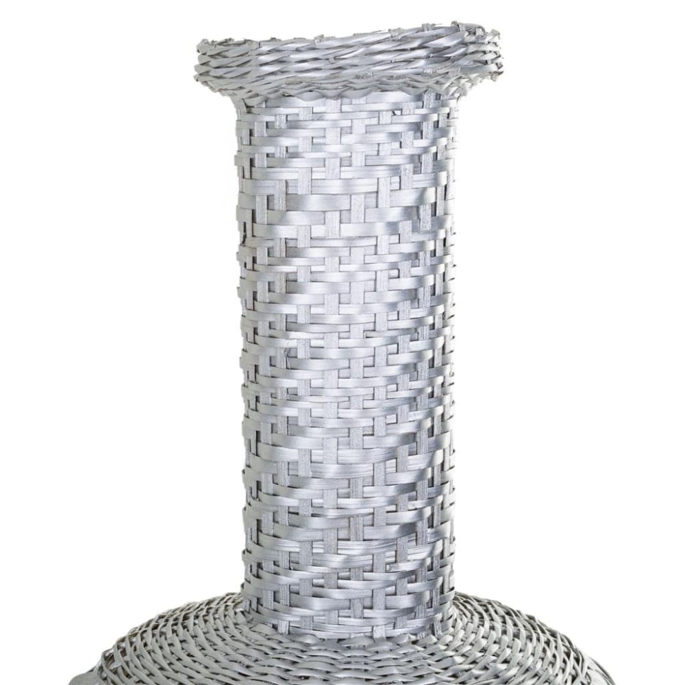Jarrón bambú plata 15x38x71h cm - Maisons du Monde