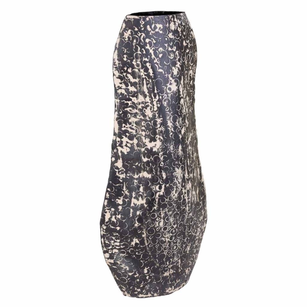 Jarron de metal : 26x09x58h cm
