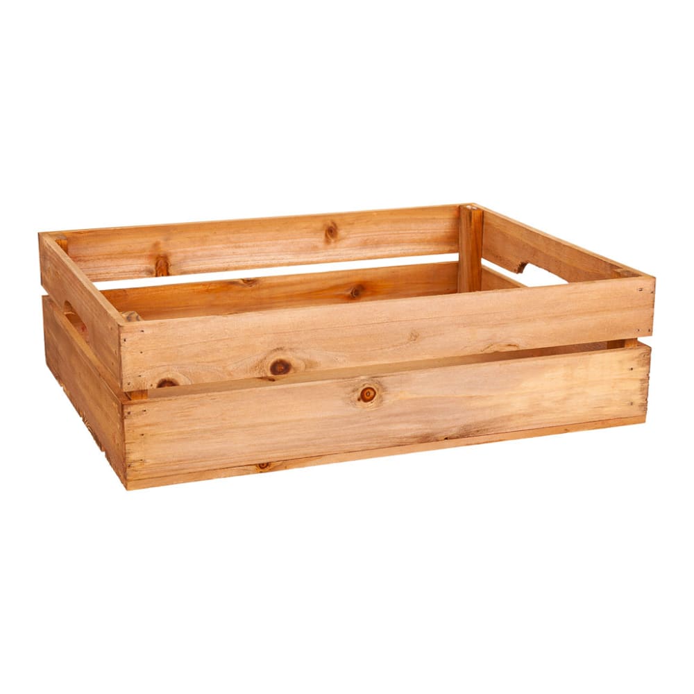 Cajón de madera marrón 44x34x12,5h cm