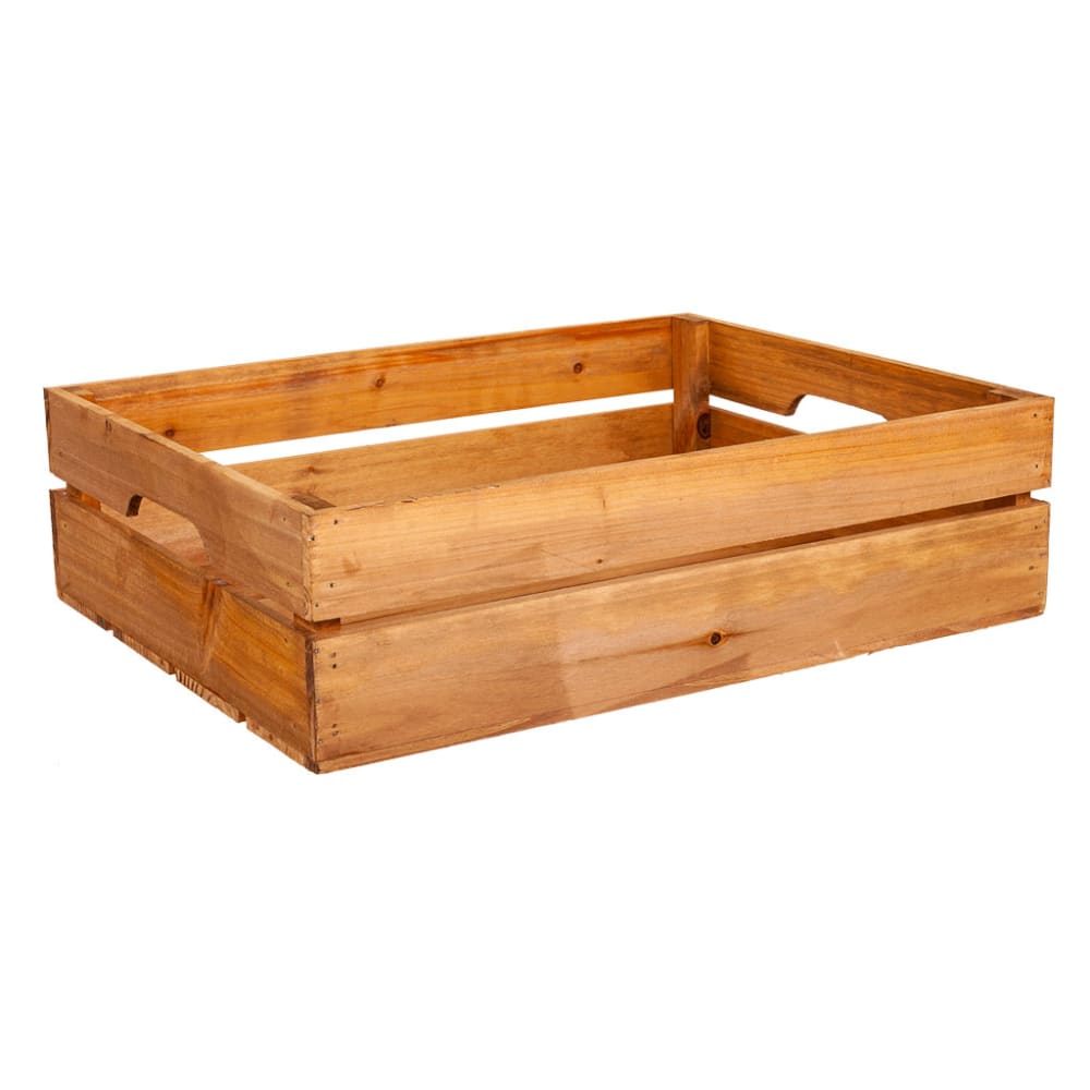 Cajón de madera marrón 49x38x13,5h cm