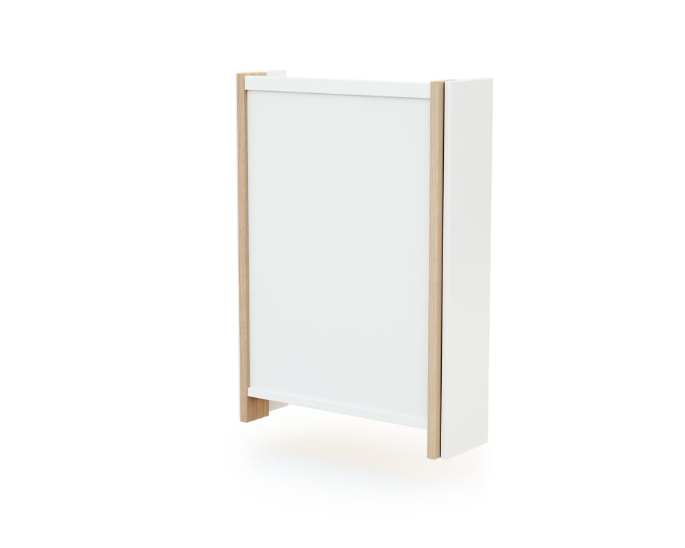 Fasciatoio pieghevole a parete/muro legno - bianco/faggio - AT4