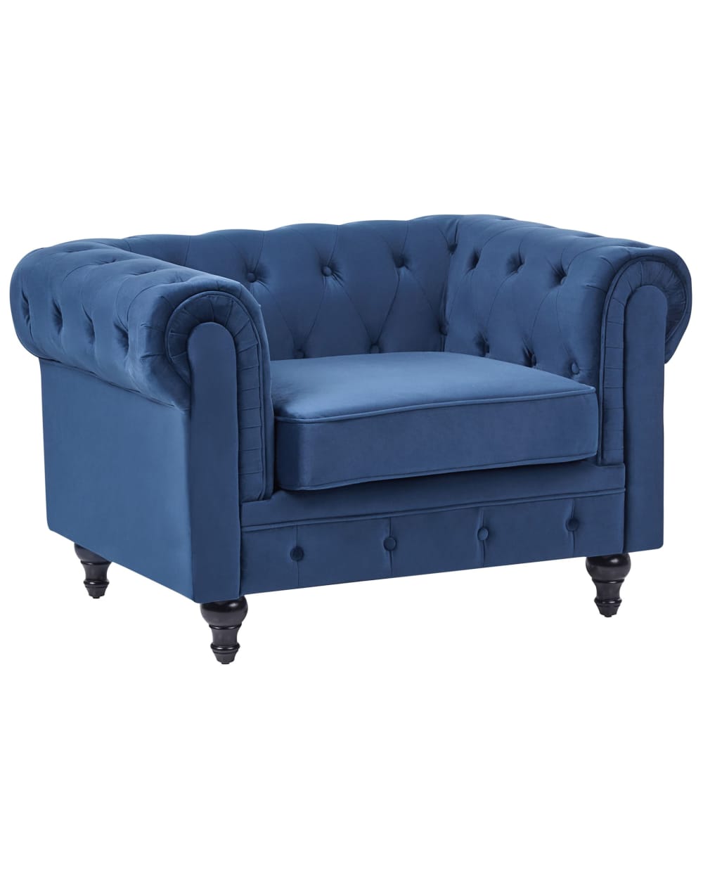 Sessel Aus Samtstoff 70Cm, Blau
