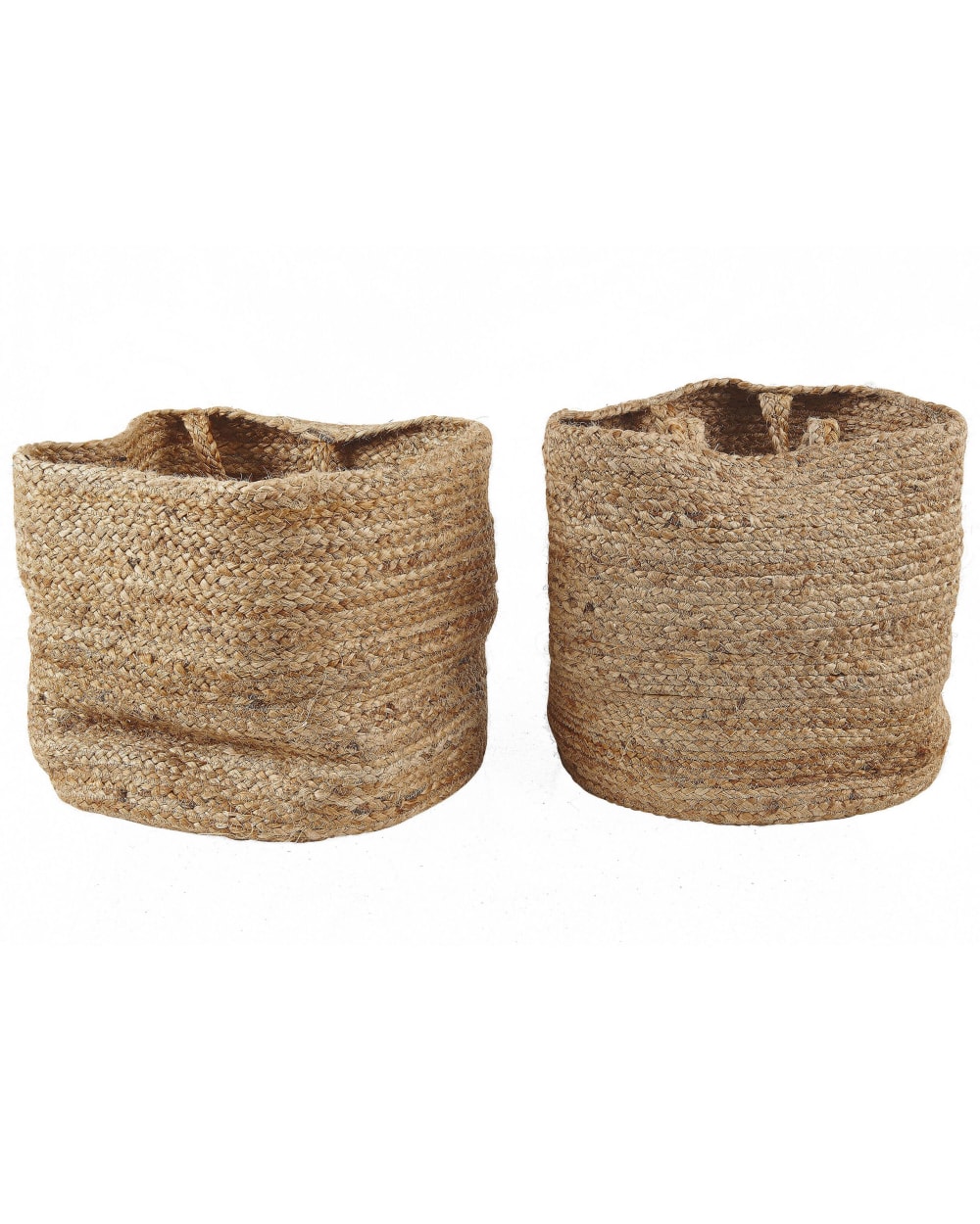 Beliani Aufbewahrungskorb 2er Set Jute Beige style modern Beige Jute