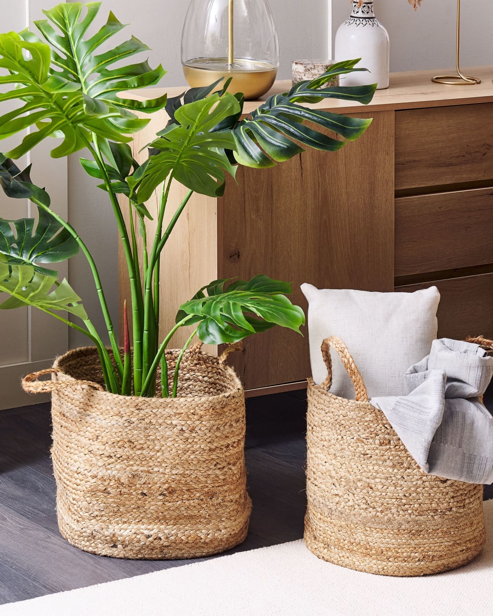 Aufbewahrungskorb 2er Set Jute Beige - Maisons Du Monde