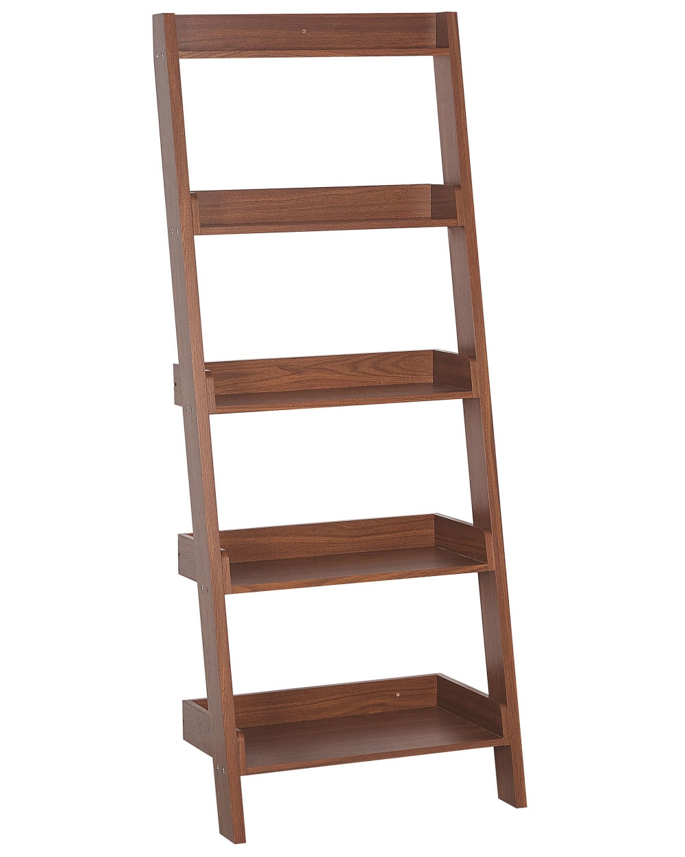 Bibliothèque 5 étagères 167 cm marron foncé