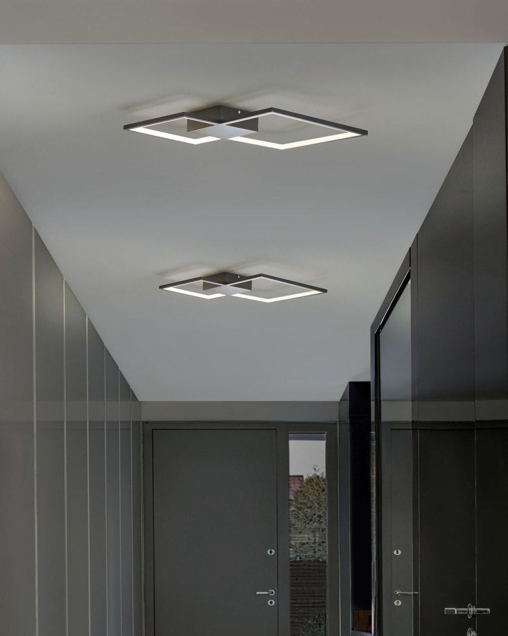 Plafonnier à led métal noir — vue 3