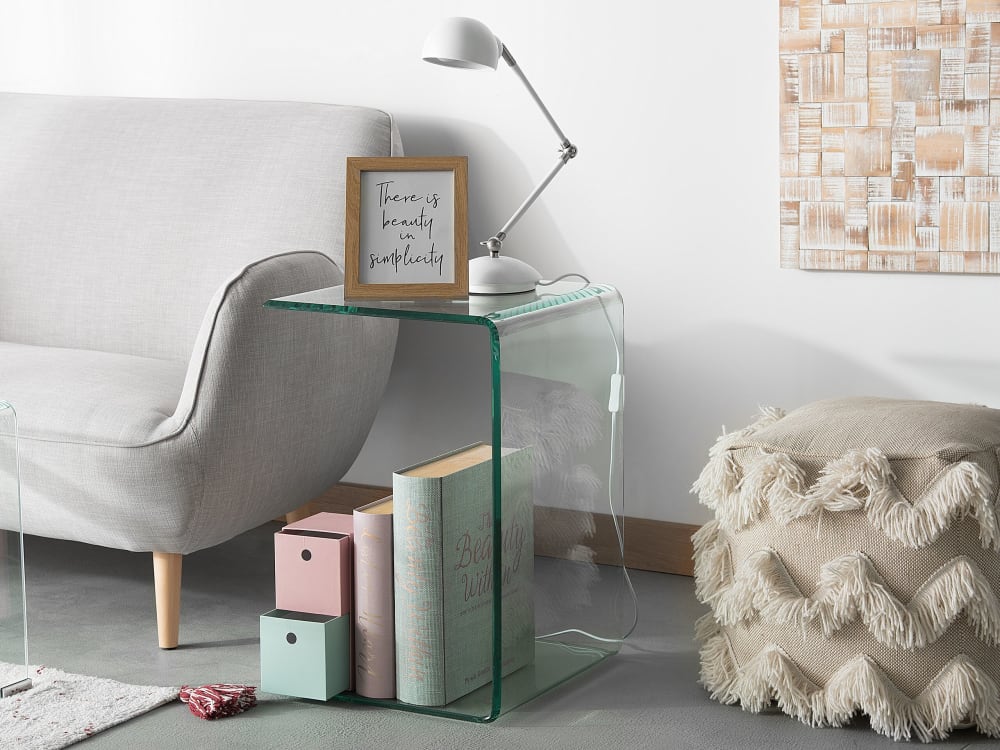 Beistelltisch aus Sicherheitsglas, transparent - Maisons Du Monde