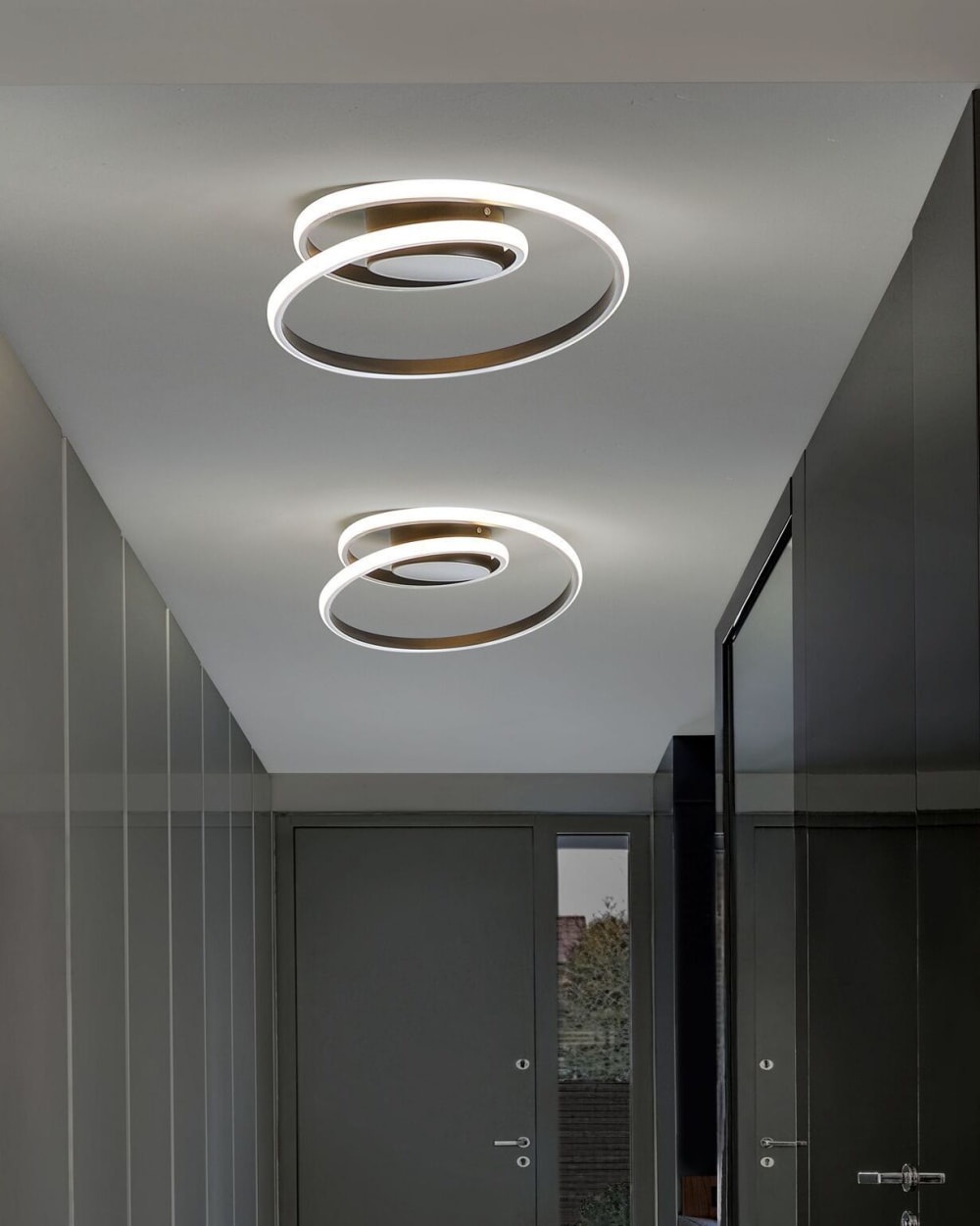 Plafonnier à led métal noir — vue 3