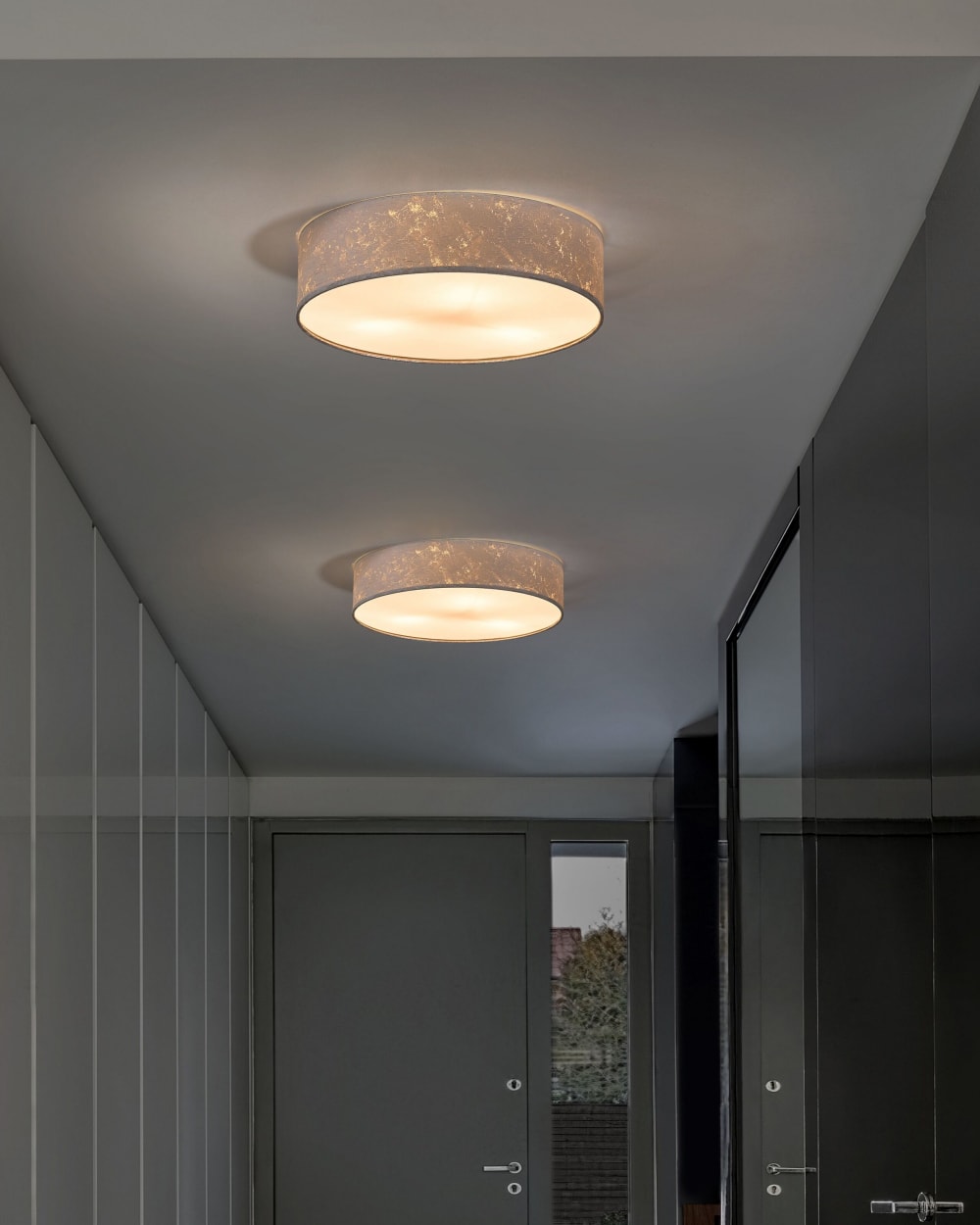 Deckenleuchten aus Stoff 12cm, silber - Maisons Du Monde