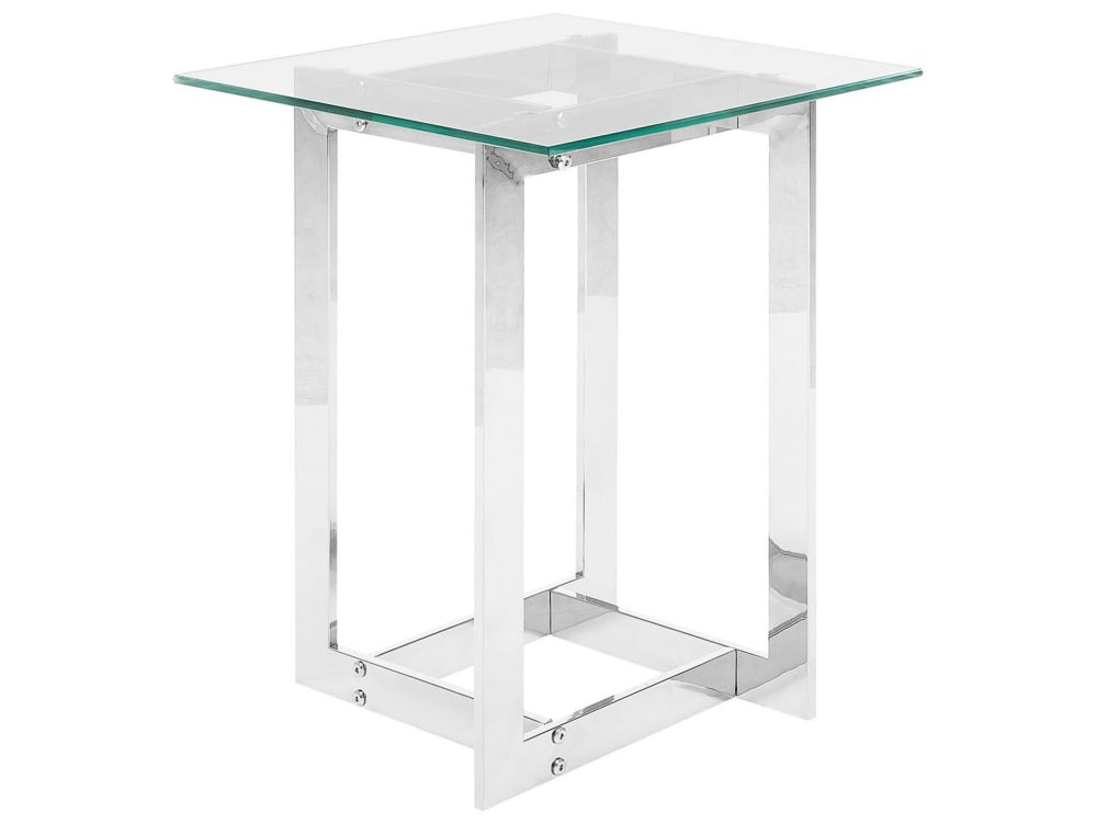Beistelltisch Aus Sicherheitsglas, Silber