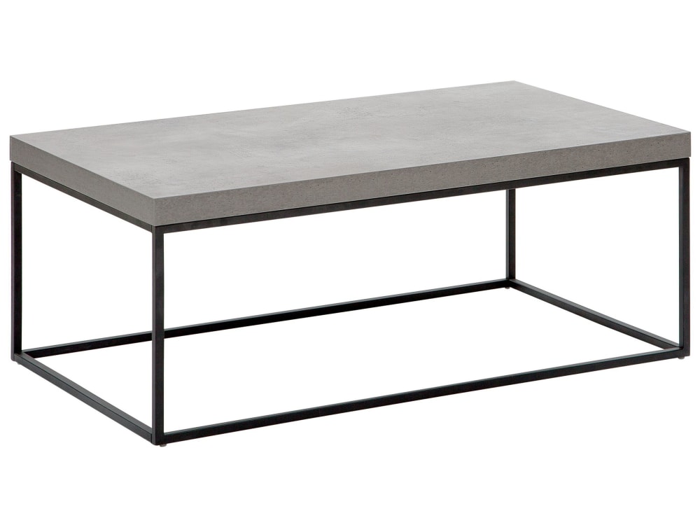 Table basse effet béton gris