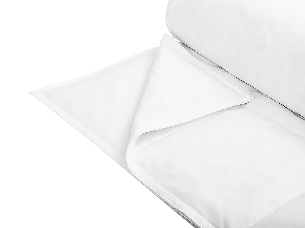 Zweilagige Bettdecke Aus Japara Baumwolle 240 X 220Cm, Weiß