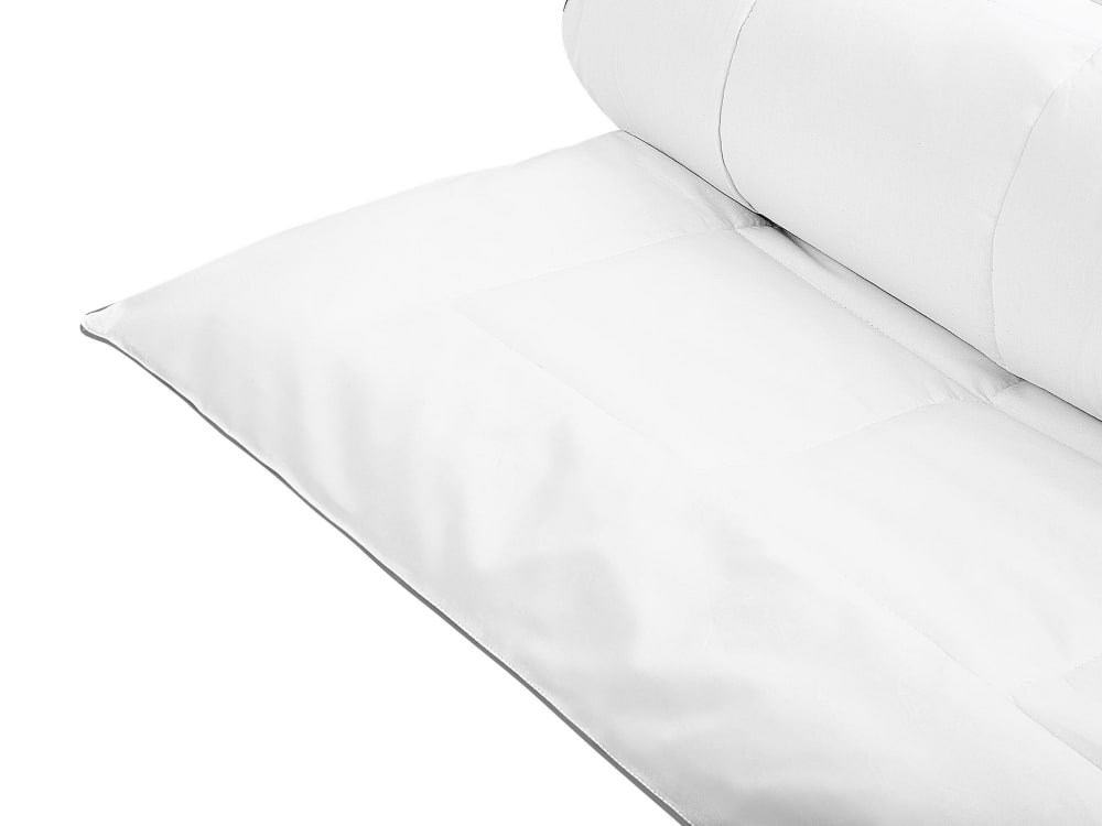 Beliani Bettdecke aus Japara Baumwolle 220 x 155cm, weiß - Stoff