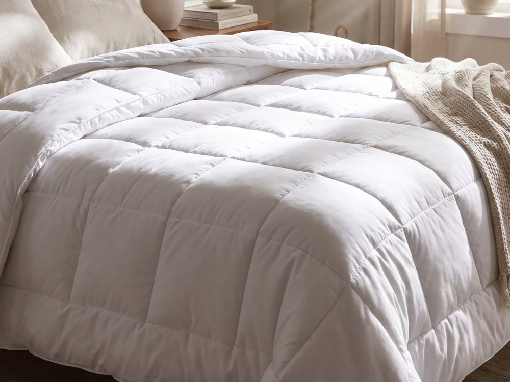 Bettdecke aus Mikrofaser 240 x 220cm, weiß - Maisons Du Monde