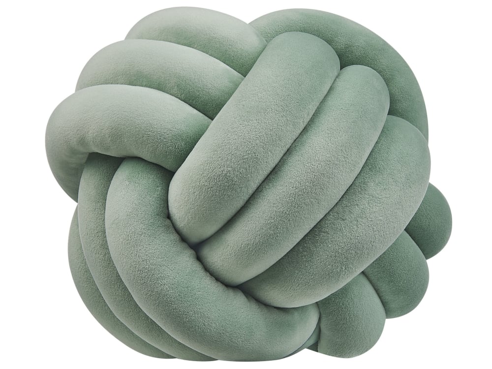 Coussin décoratif en tissu vert 30x30cm