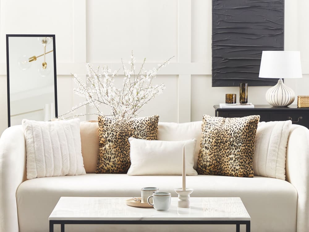 Dekokissen 2er Set aus Webpelz, braun - Maisons Du Monde