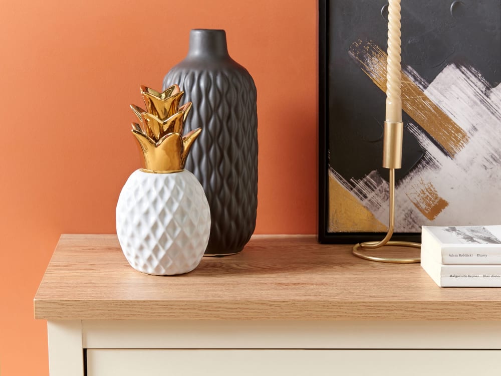Dekofigur aus Keramik 23cm, weiß - Maisons Du Monde