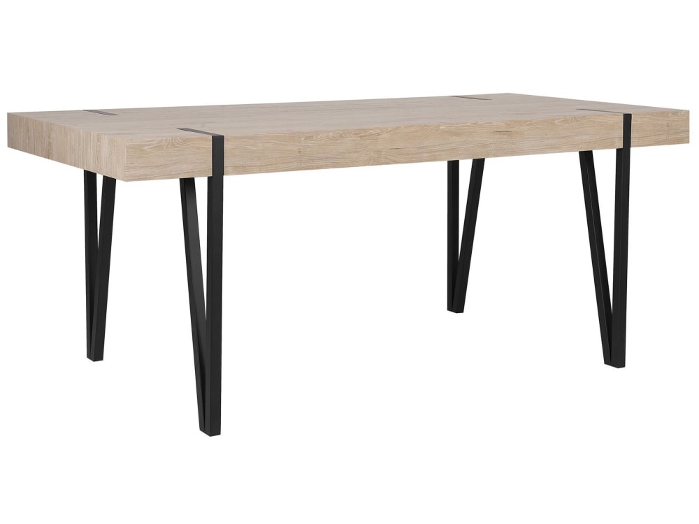 Esszimmertisch 8 Personen Aus Mdf-Platte, Braun