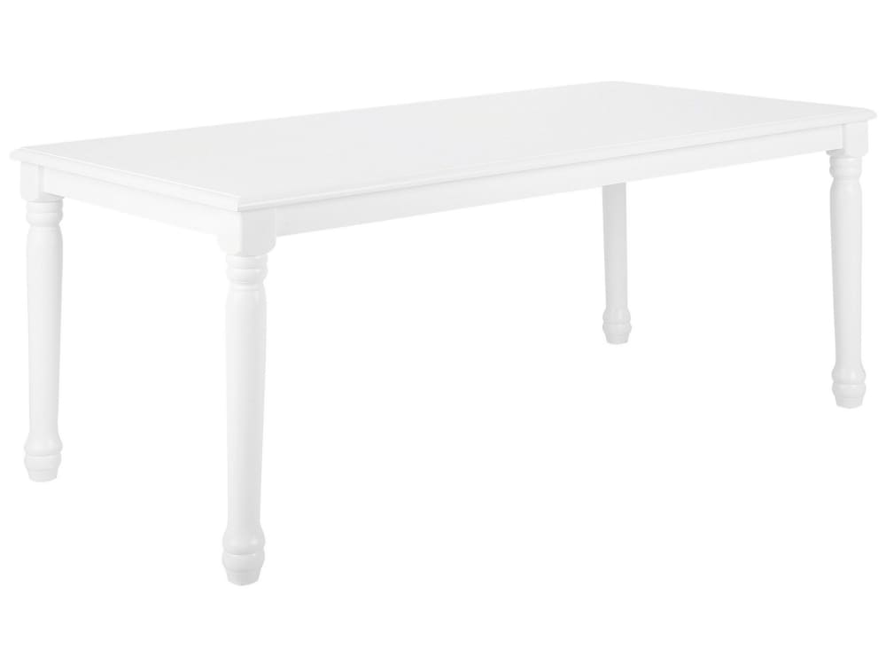 Esszimmertisch 8 Personen Aus Mdf-Platte, Weiß