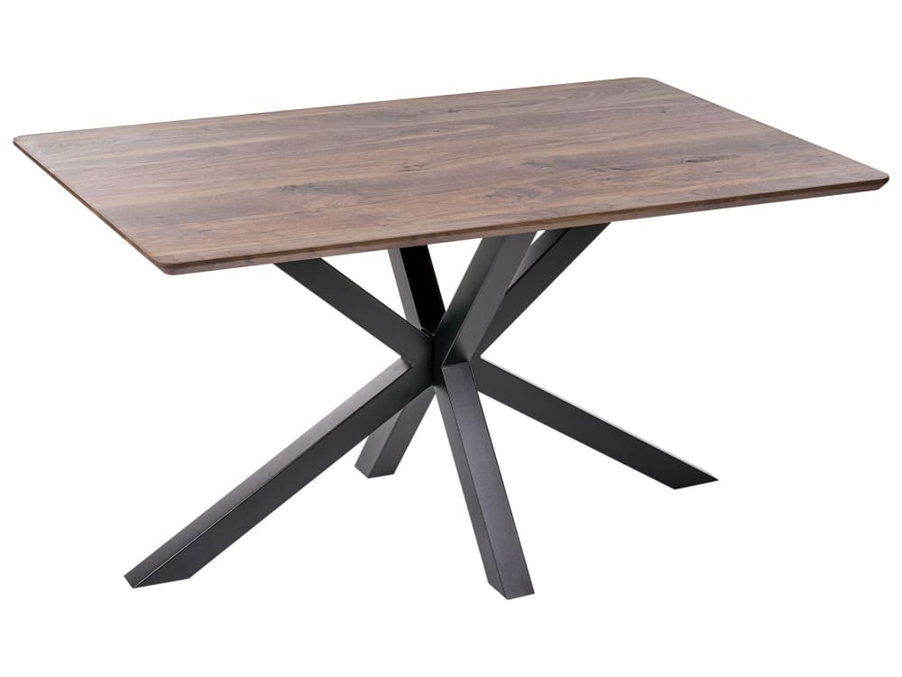 Beliani Esszimmertisch 4 Personen aus Mdf-platte, braun style modern - Spanplatte