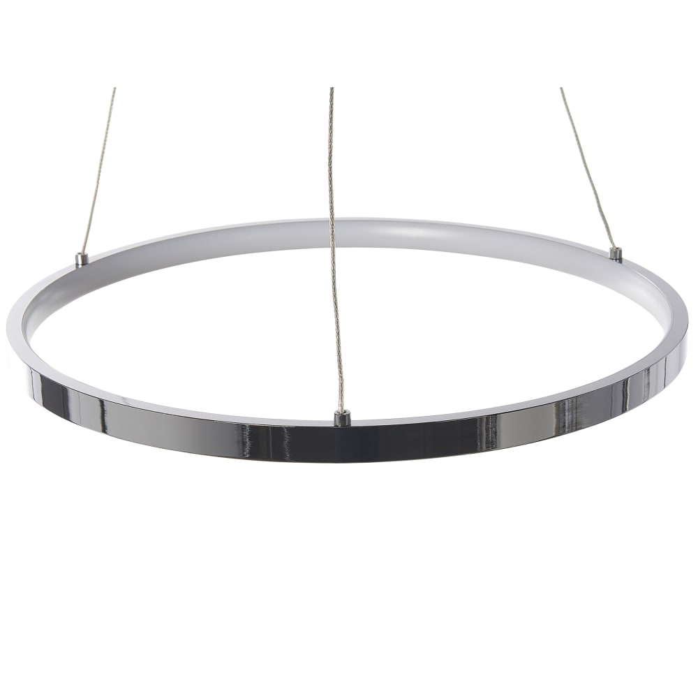 Lampe led suspendue métal argenté — vue 4