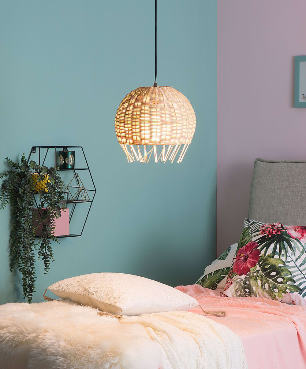 Suspension d’intérieur rotin marron clair — vue 3
