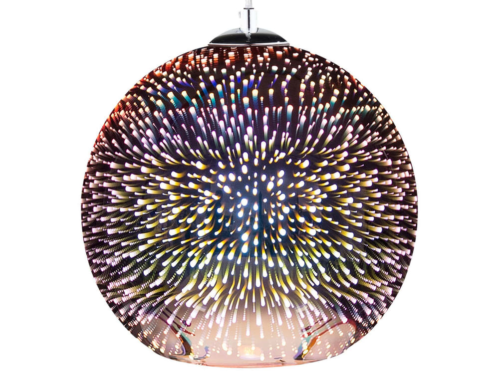 Suspension d intérieur verre cuivré