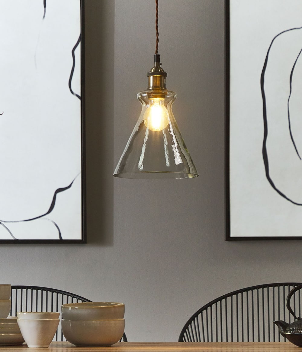 Suspension d’intérieur verre transparent — vue 3