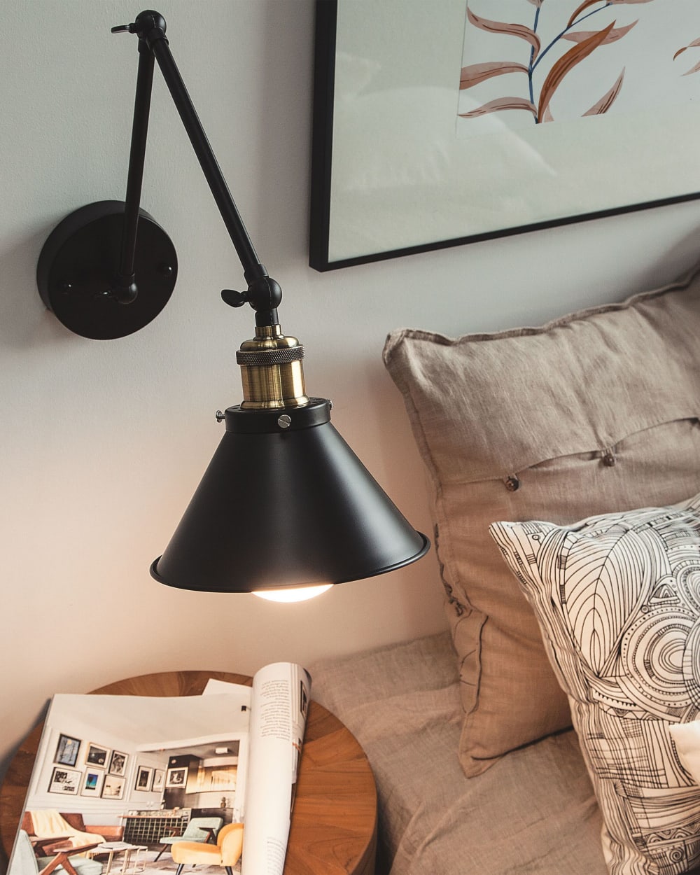 Wandleuchten aus Metall 20cm, schwarz - Maisons Du Monde