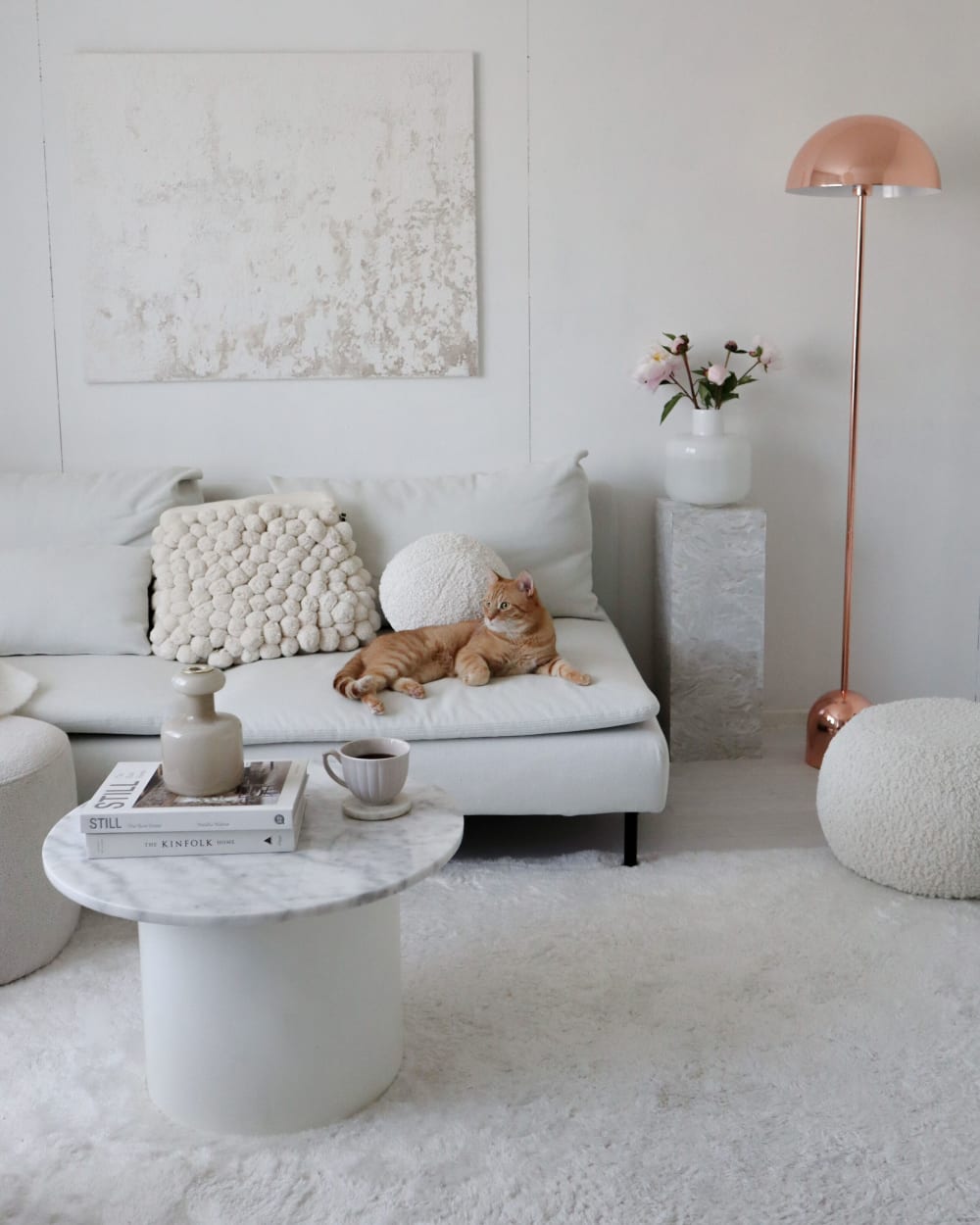 Lampadaire métal cuivré — vue 3