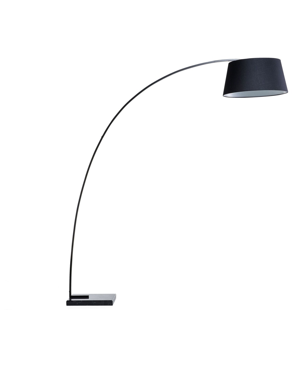 Beliani Stehleuchten aus Metall 188cm, schwarz style industrial - Metall