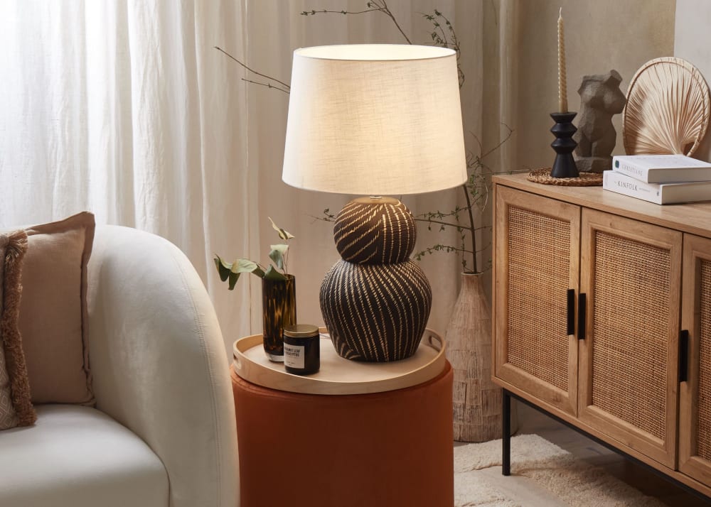Lampe à poser céramique noir — vue 3