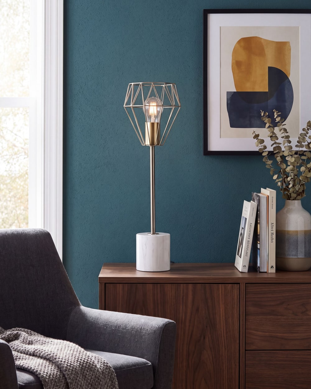 Tischleuchte aus Metall 49cm, messing - Maisons Du Monde