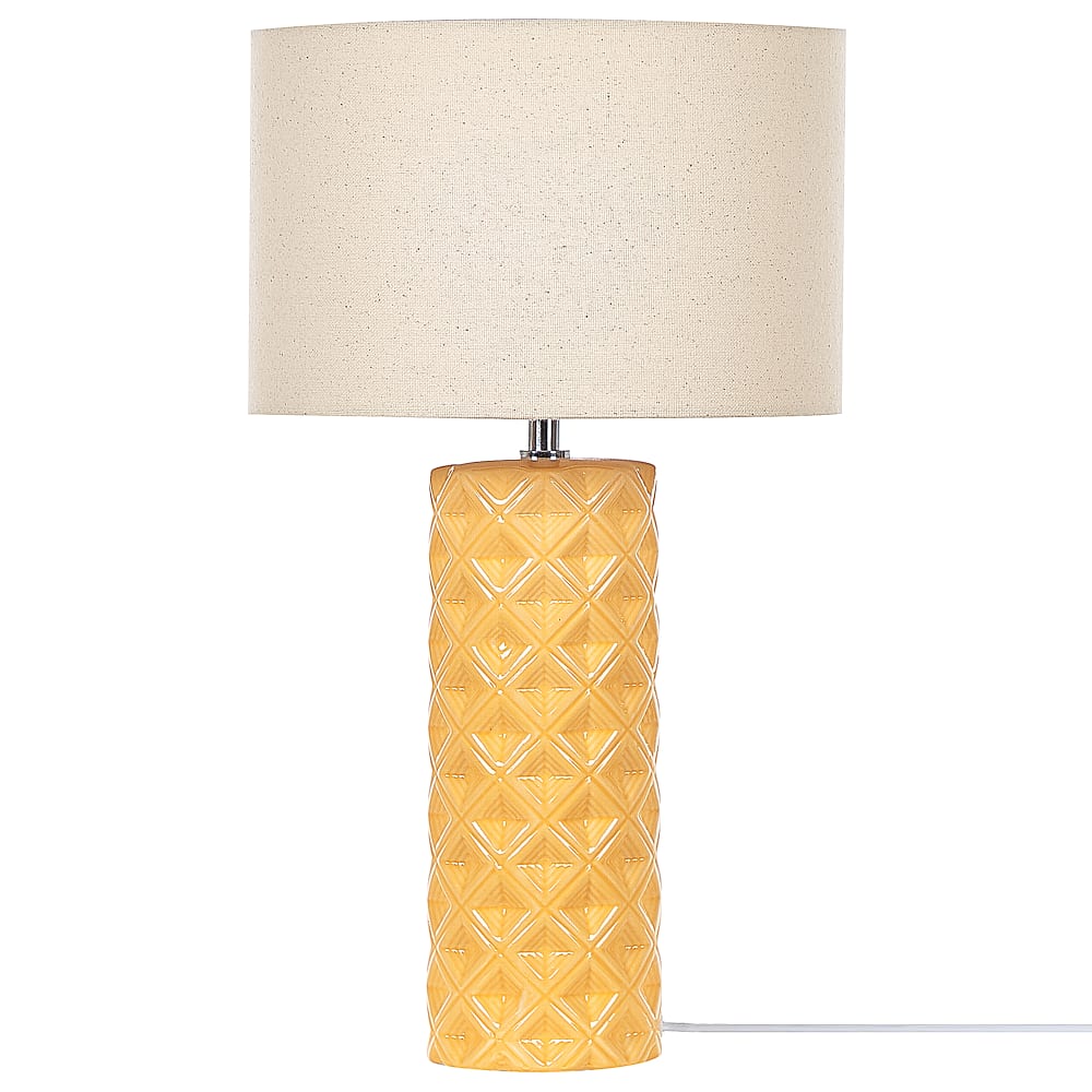 Lampe à poser céramique jaune — vue 4