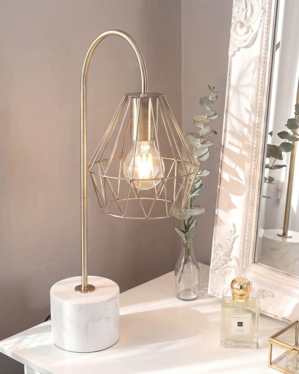 Lampe à poser métal laiton — vue 3