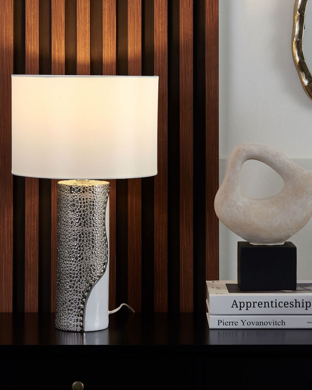 Lampe à poser porcelaine blanc — vue 3