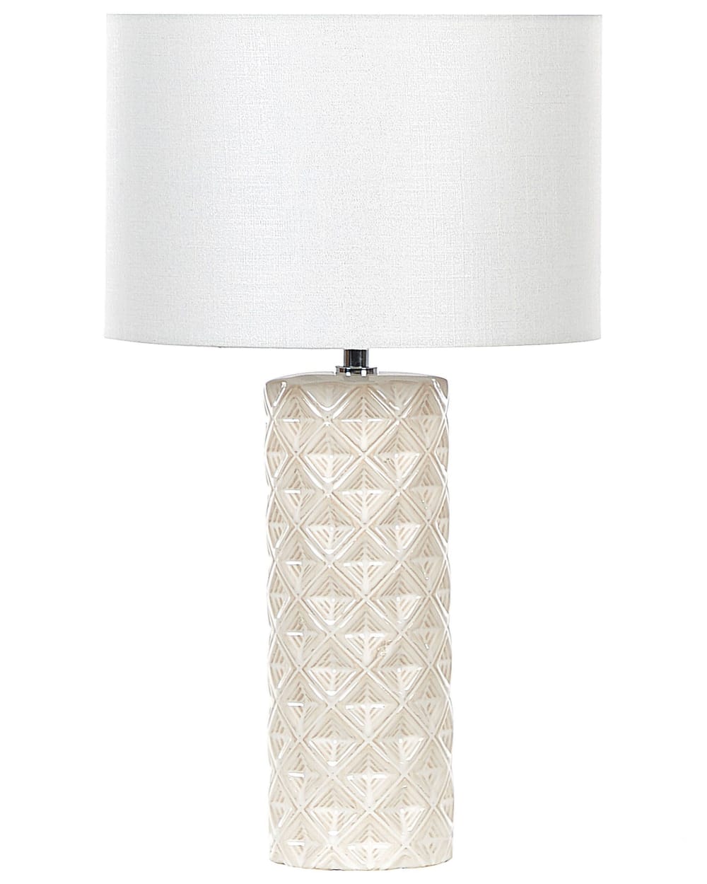 Tischleuchte Aus Keramik 49Cm, Beige