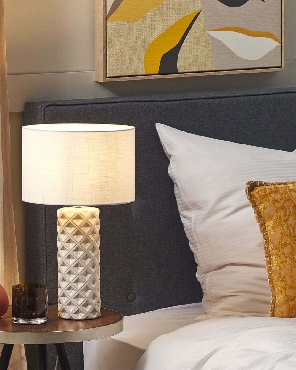 Lampe à poser céramique beige clair — vue 3